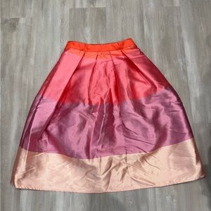 Chicwish A-Line Skirt in Orange, Pink, and Cream